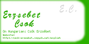 erzsebet csok business card